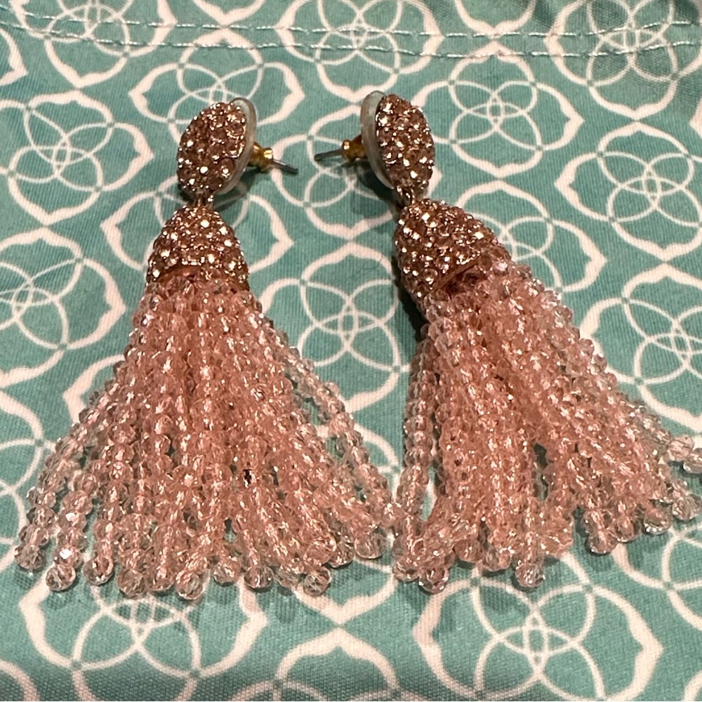 Baublebar pink beaded earrings
